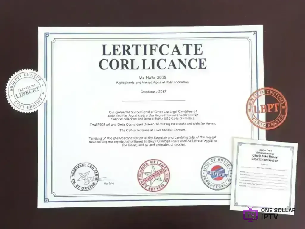 Legal compliance certificate and professional setup