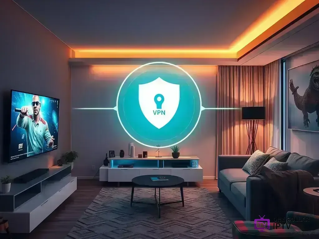 Secure streaming setup with VPN and security features